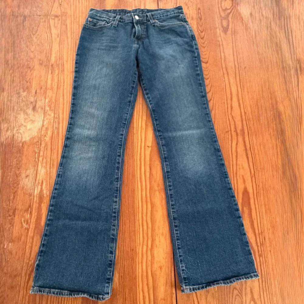 Lucky Brand Soho Mid Rise Flare Jeans‎ Medium Wash Blue Denim 4/27 F29AA20